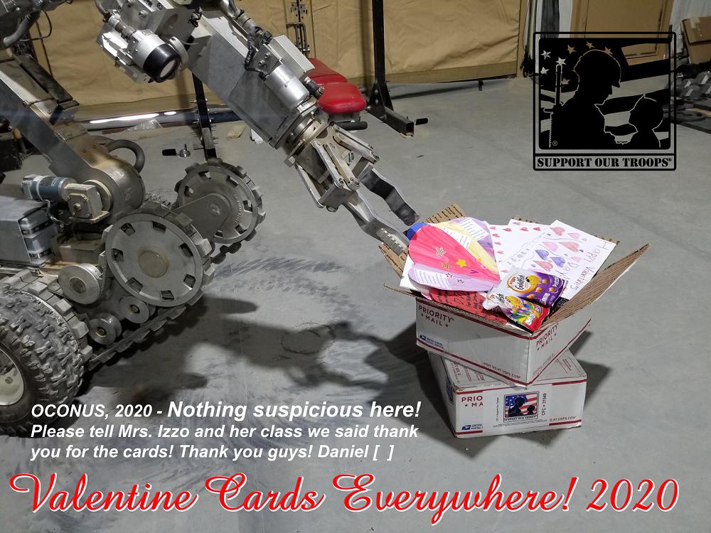 OCONUS 2020 -   Nothing suspicious here! Please tell Mrs. Izzo and her class we said thank you for the cards!  Thank you guys!  !! Daniel [  ]