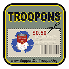 support our troops troopons Badge