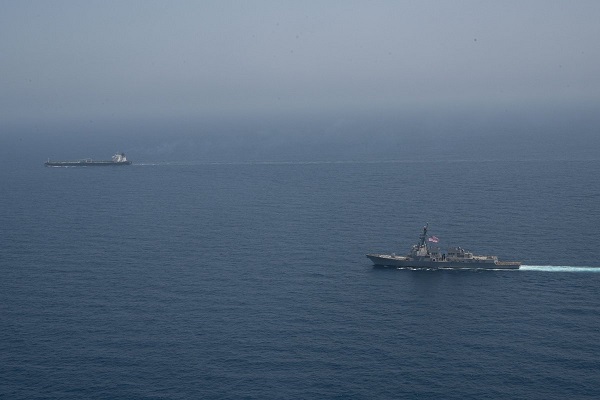 USS Pinckney intercepts shadow fleet