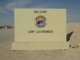 support our troops camp leatherneck us marines