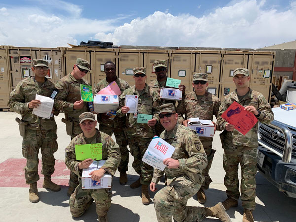 Kabul, Afghanistan, 5-19-2019 –  Thanks!  Everyone really enjoyed the letters of encouragement and snacks.  SFC Ray [ ], SFAB     Did you know?  The Security Force Assistance Brigades (SFAB) are specialized units with the core mission to conduct training, advising, assisting, enabling and accompanying operations with allied and partner nations. Soldiers in SFABs are highly trained, and among the top tactical leaders in the Army. Their work will strengthen our allies and partners while supporting this Nations security objectives and the combatant commanders' warfighting needs. SFAB units are open only to currently serving Army Soldiers
