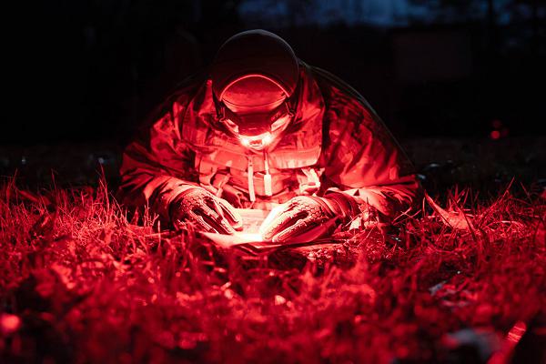 U.S. Army Staff Sgt. Gregory Smith, a signal operations system specialist representing the Fort Benning-based 648th Maneuver Enhancement Brigade, Georgia Army National Guard, charts his land navigation points during the night/day land navigation portion of the 2025 Georgia Army National Guard State Best Warrior Competition at the Catoosa Volunteer Training Site, Ringgold, Georgia, March 12, 2025. The competition demonstrates the readiness and lethality of Georgia Army National Guard Soldiers by testing the competitors with physical fitness assessments, written exams, and other warrior tasks and battle drills. (U.S. Army National Guard photo by Sgt. Allison Gilstrap)