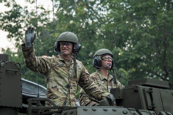 U.S. Army Soldiers, including those in historical and modern uniforms, participate in the Army’s 250th Birthday Parade in Washington, D.C., June 14, 2025. The parade featured approximately 6,700 Soldiers, 150 vehicles—including M1A2 Abrams tanks and Stryker armored vehicles—50 aircraft, 34 horses, two mules, and one dog. Soldiers marched alongside equipment and vehicles from key eras of Army history, showcasing how the force has evolved since 1775 in 250 years of continuous service to the nation. (U.S. Army photo by Staff Sgt. Oscar Toscano)
