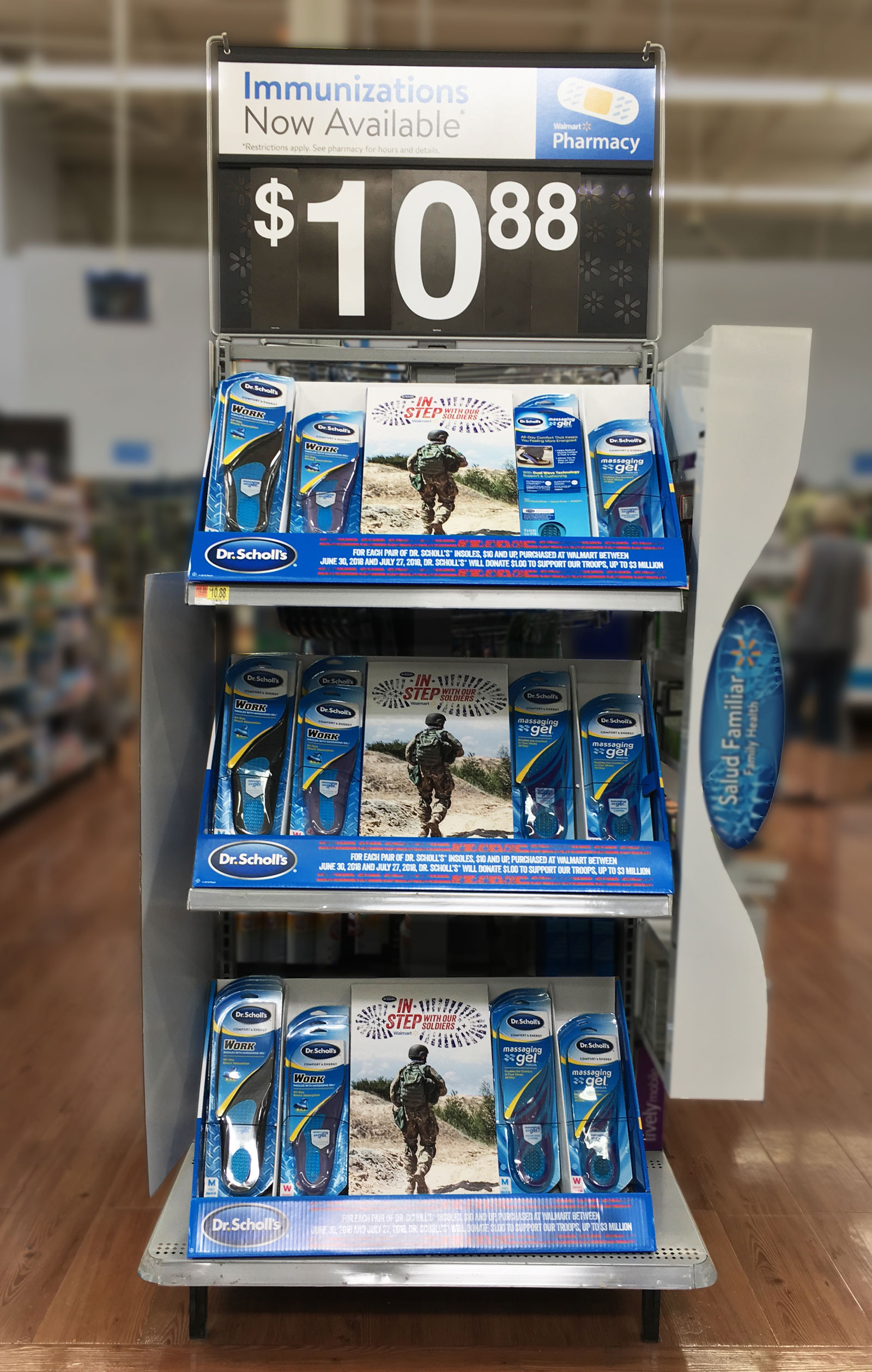 Troops Displays Hit Walmart Stores 