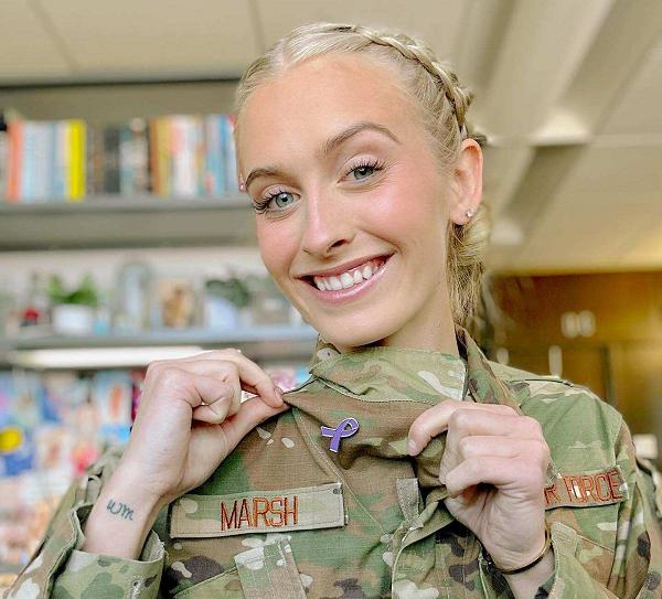 04 Miss America Air Force  Second Lieutenant Madison Marsh pancreatic cancer Air Force Academy Support Our Troops