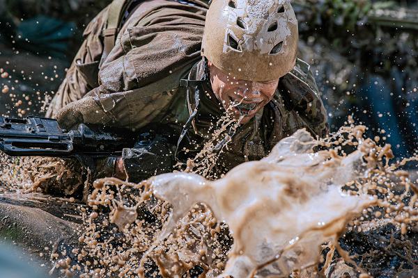 U.S. AIR FORCE ACADEMY, Colo. -- Basic cadet trainees from the class of 2028 complete the Assault Course in Jacks Valley during the second phase of Basic Cadet Training (BCT) on July 16, 2024 at the U.S. Air Force Academy in Colorado Springs, Colo. The second phase of BCT is designed to push cadets to their physical limits to build self-confidence, teamwork skills, tactical, and firearms training. (U.S. Air Force photo by Dylan Smith)